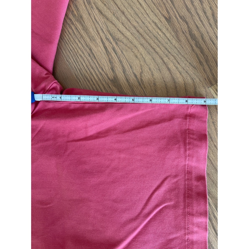 Izod Saltwater Stretch Chino Shorts Mens 30 Pink Flat Front 9.5 Inseam Casual - Picture 7 of 7